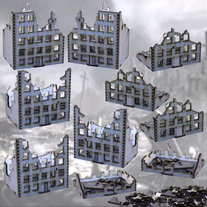 Products: City Ruins Bundle - Battle Kiwi Tabletop Wargaming Terrain and Accessories