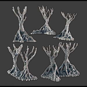 Gnarled Tree Bundle - Battle Kiwi Tabletop Wargaming Terrain and Accessories