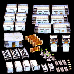 Products: Alpha City Full Table Bundle - Battle Kiwi Tabletop Wargaming Terrain and Accessories