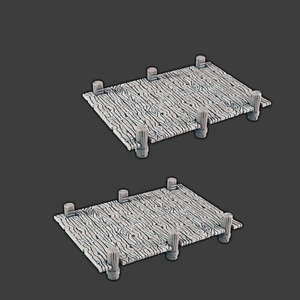 Jetty Pier platform bundle (Wide) - Battle Kiwi Tabletop Wargaming Terrain and Accessories