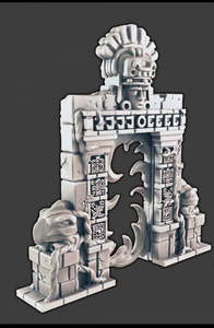 Jungle Temple Ruins Portal Pack - Battle Kiwi Tabletop Wargaming Terrain and Accessories