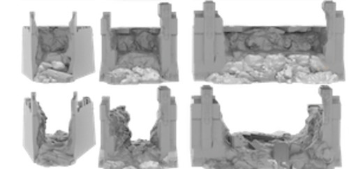 Durak Deep – Damaged Wall Sections - Battle Kiwi Tabletop Wargaming Terrain an&hellip;