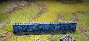 Saxonia – Stone Walls 4 Pack - Battle Kiwi Tabletop Wargaming Terrain and Accessories