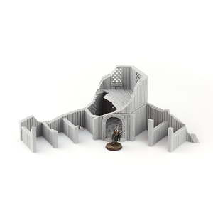 Products: Saxonia – Ruined Stable - Battle Kiwi Tabletop Wargaming Terrain and Accessories