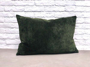 Cushions: Textured Velvet Cushion Bespoke Lumbar