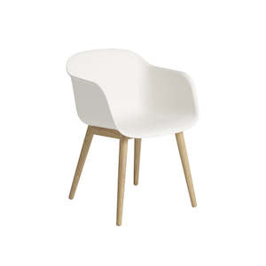 Fiber Chair: Fiber Armchair Wood Base