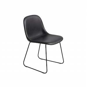Fiber Side Chair Sled Base - Leather