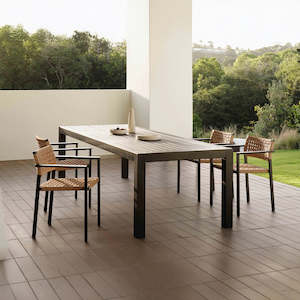 Dining: Delphi 5-piece Outdoor Dining Suite - Black