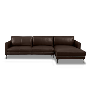 Linear L-Shape Sofa - Leather