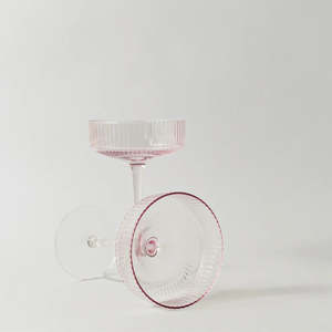 Ribbed Cocktail Glasses - Set of 4