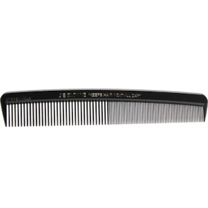 JS SLOANE Black Dresser Comb 7"