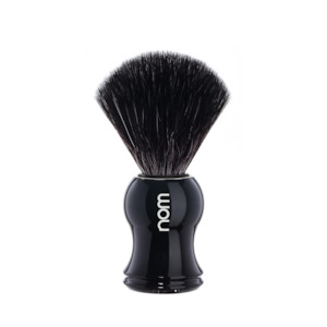 Shaving: nom GUSTAV 21 BL Black Shaving Brush, Black Fibre Synthetic
