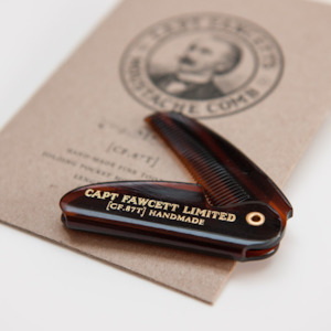 Styling: CAPTAIN FAWCETT Folding Pocket Moustache Comb
