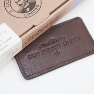 Beard: CAPTAIN FAWCETT Small Leather Sleeve for Moustache Comb (7780)