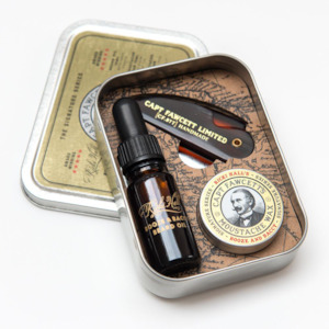 Beard: CAPTAIN FAWCETT Ricki Hall Booze & Baccy Grooming Survival Kit