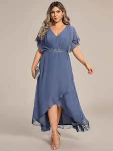 Haydie high low midi Mother of the bride/evening dress