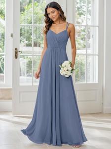 Nz Size 12: Aminata dusky navy bridesmaid or ball gown with lace up back s10-12 Express NZ Wide