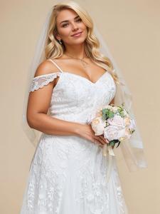 Harmony A line drop sleeve wedding gown in Ivory s28 Express NZ Wide