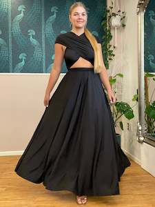 Infinity Collection: Luxe Black Infinity bridesmaid dress Express NZ wide