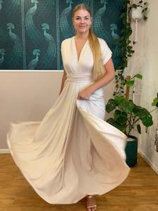 Infinity Collection: Luxe Beige Infinity bridesmaid dress Express NZ Wide