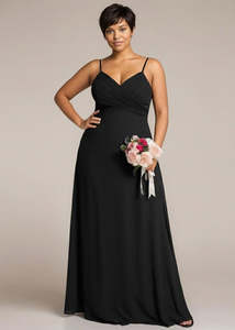 Malika Bridesmaid Dress with Cowl Back in black s14 Express NZ Wide