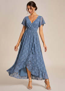 Steph mother of the bride/groom lace dress in dusky navy s12-14 Express NZ Wide