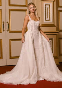 Two Piece Zavana Bridal Wedding Gown s8 Express NZ wide