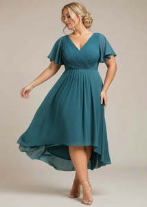 Jerry mother of the bride or groom dress in teal s28 Express NZ Wide