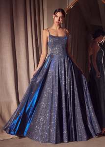 Ball Dresses: Evelyn A-Line Ball Dress with Sparkle in Navy s18-20 Express NZ Wide