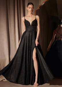 Halo A-Line Sparkling Ball Dress with Lace up Back