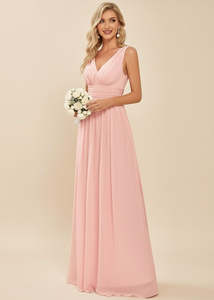 Veda chiffon bridesmaid dress in light pink s10 Express NZ wide