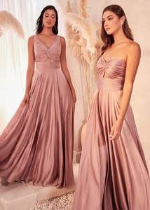 Imogen Strapless Satin Bridesmaid or Ball Dress