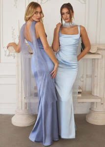 Bridesmaid Dresses: Emma Satin Square Neck Bridesmaid Dress