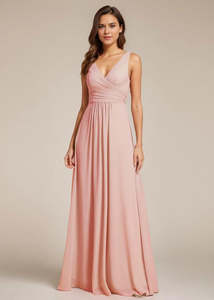 Justine bridesmaid sleeveless chiffon dress in light pink s14 Express NZ Wide