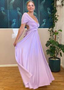 Luxe Multiway A-Line Infinity Dress in Lilac