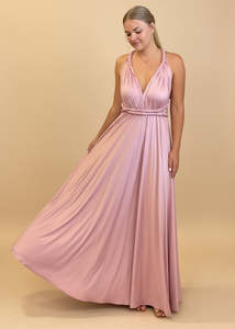 Luxe Multiway A-Line Infinity Dress in London Pink
