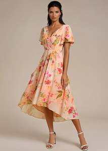 Jerry floral mother of the bride dress