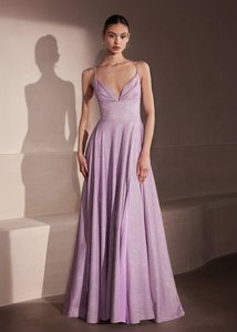 Halo A-Line Sparkling Ball Dress with Lace up Back in Lavender Size 10-12