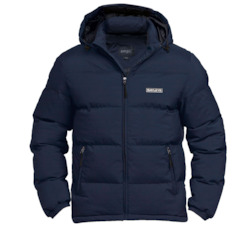 Apparel: Navy Puffa Jacket