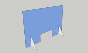 Products: Acrylic Counter Shields - Bay Plastic