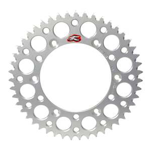 Renthal Rear Sprocket Silver 7075 Alloy T6 Grooved - Silver [Suzuki]