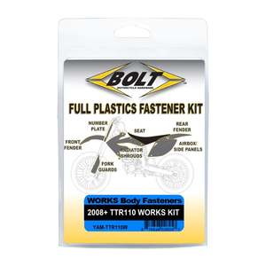 Hardware: Bolt Body Work Fastener Kit Yamaha TTR110 ’08+ Works Kit
