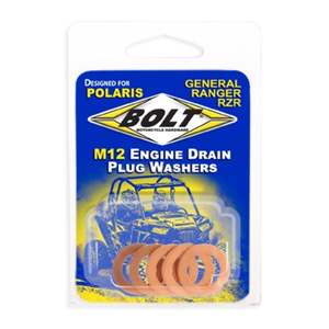 Bolt Polaris Engine Drain Plug Washer M12x20 Copper (5pk)