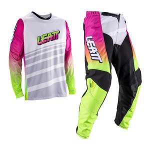 Motocross Pants: Leatt 2026 3.5 Mini Ride Kit - Retro Pink