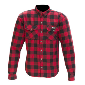 Clearance: Merlin Axe Checkered Shirt - red