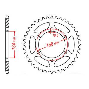 MTX 472 Steel Rear Sprocket #520