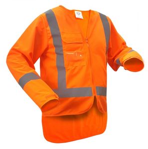 Workwear: Vest - Long Sleeve - Orange
