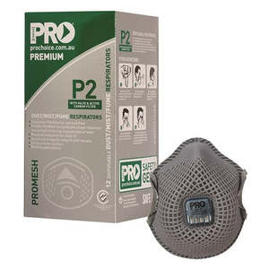 Disposable Respiratory: Carbon Dust Mask - P2 Valved - 823 - Box of 12
