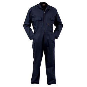 Overalls: Overall Cotton - Zip - Navy