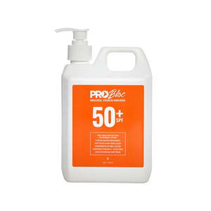 Sun Protection: Probloc SPF 50+ Sunscreen - 1ltr Pump Bottle